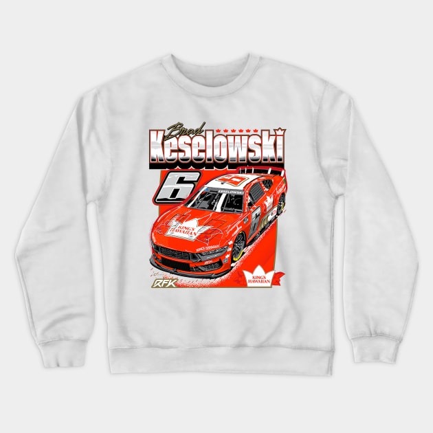 Brad Keselowski Kings Hawaiian Crewneck Sweatshirt by ganisfarhan